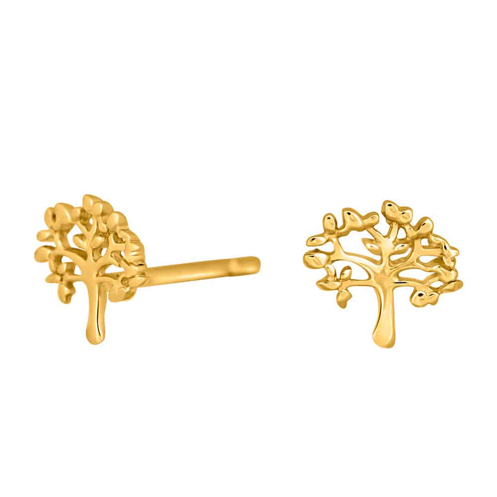 Nordahl Jewellery TREE Ørestikker Forgyldt