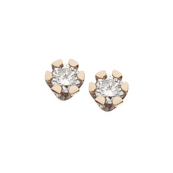 Scrouples VIDA Ørestikker 8 karat guld 0,10ct 1813,10