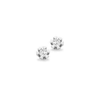 Scrouples Vida diamant ørestikker 0,06 ct 8 kt hvidguld 1814,06