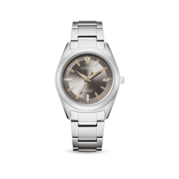 Citizen Ladies Eco-Drive dameur FE6150-85H - elegant Titanium dameur med grå urskive, 34mm urkasse og 50m vandtæthed.