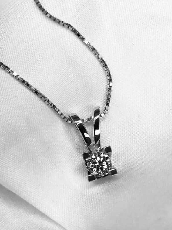 KLEOPATRA Vedhæng 14 Karat Hvidguld 0,05ct 2136,05 - Image 2