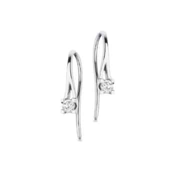 Scrouples Kleopatra Øreringe 14 karat hvidguld med 0,15ct diamant 1126,15