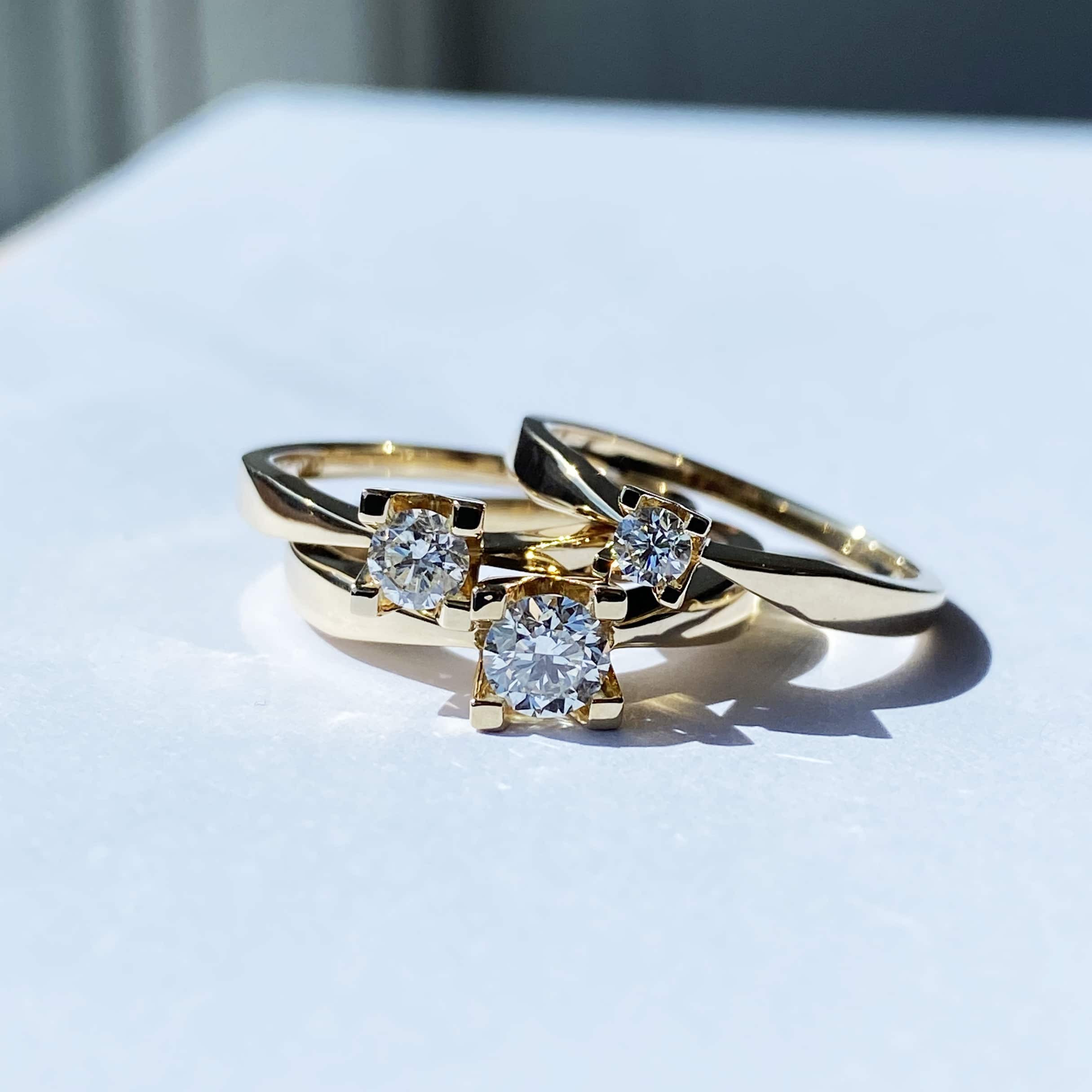 KLEOPATRA Ring 14 Karat Guld 0,05ct 7135,05 - Billede 2