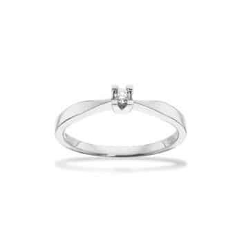 KLEOPATRA Ring 14 Karat Hvidguld 0,05ct 7136,05