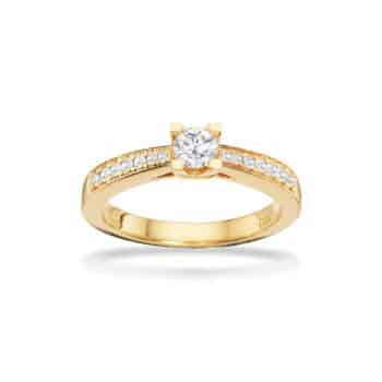 Scrouples Kleopatra Queen Ring Med 0,33ct Diamant 14 Karat Guld 7535,33