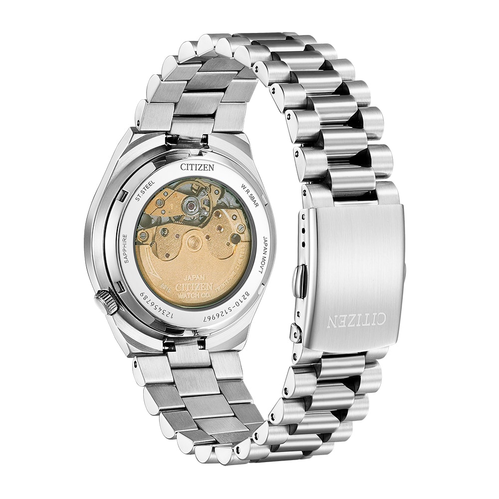 Citizen Tsuyosa Automatic Herreur – Rustfrit Stål – Grøn Skive – 40mm – NJ0150-81X - Billede 5