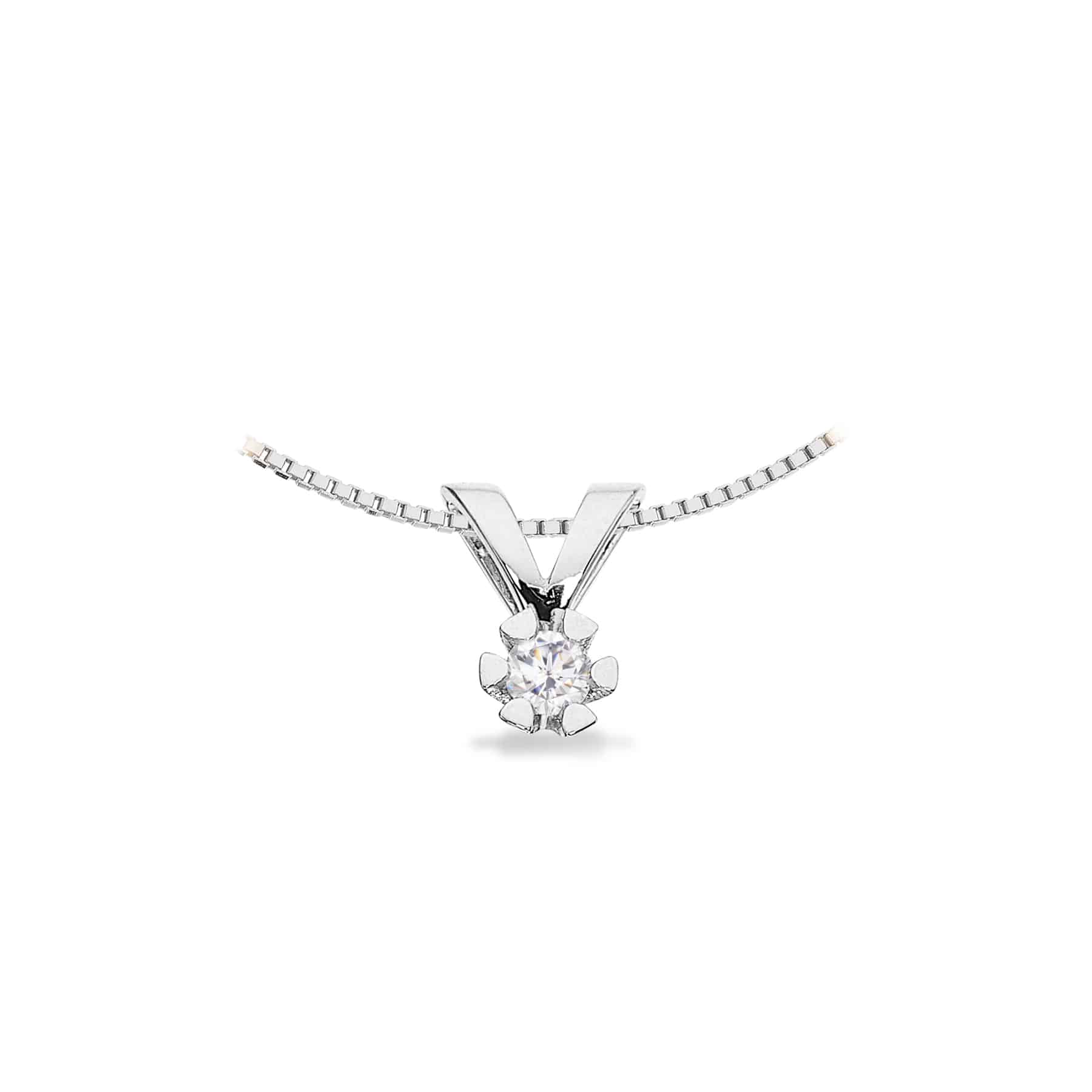 Scrouples Vida diamant vedhæng 0,05 ct 8 kt hvidguld 2814,05