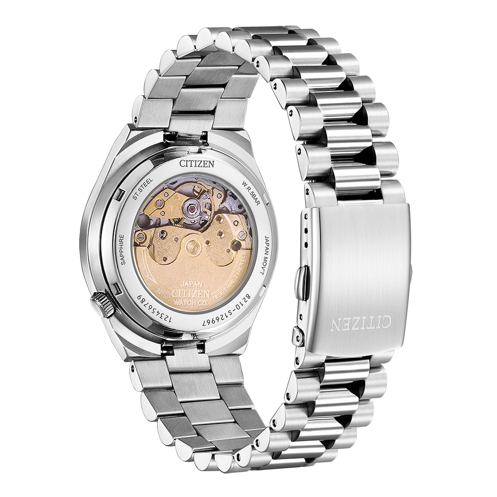 Citizen Tsuyosa Automatic Herreur – Rustfrit Stål – Dybblå Skive – 40mm – NJ0151-88X - Billede 5