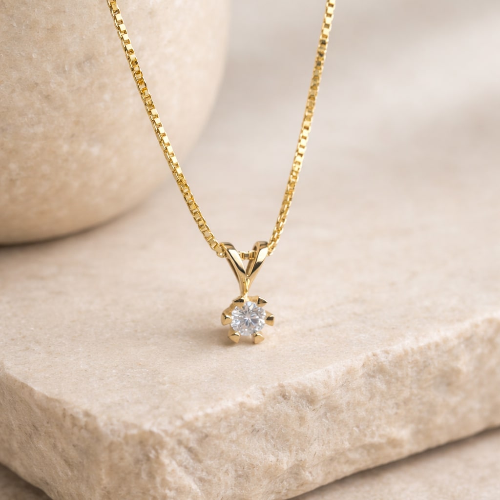 Scrouples Vida diamant vedhæng 0,10 ct 8 kt guld 2813,10