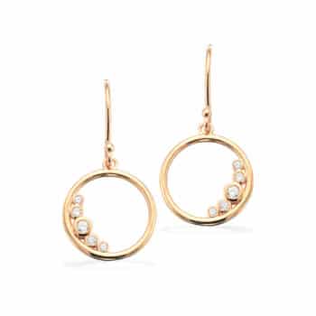 Scrouples Cirkel Øreringe 8 Karat Guld 122663