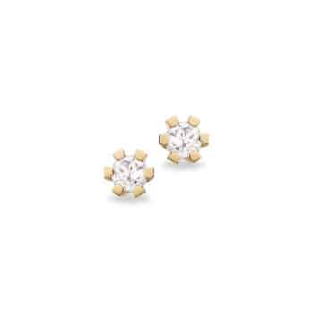 Scrouples Vida ørestikker 8 kt guld med 0,15 ct diamant 1813,15