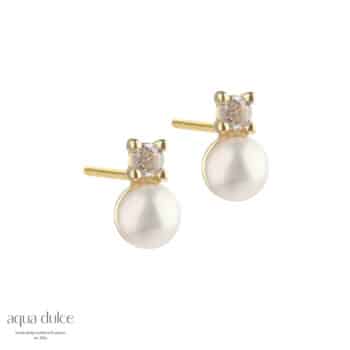 Aqua Dulce - Darling Bubbels Øreringe - Forgyldt Sølv