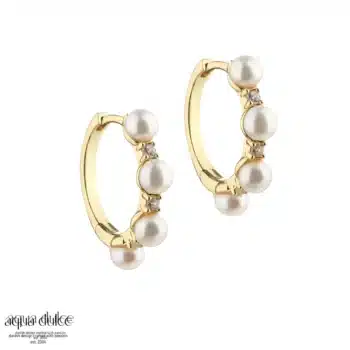 Aqua Dulce - Darling Bubbels Hoop 18mm - Forgyldt Sølv