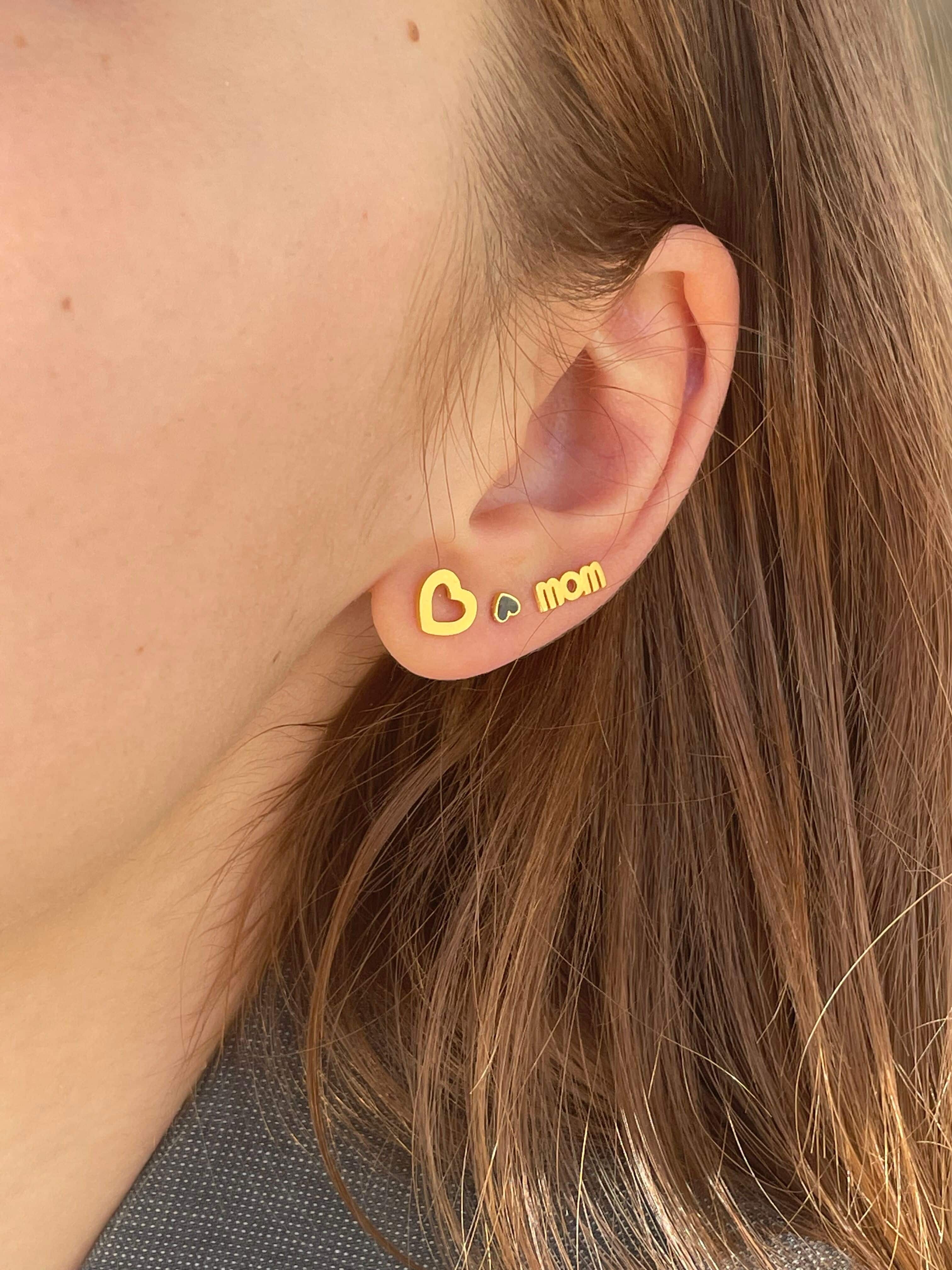 Stine A Ørering - Petit Love Heart Creol Ørering