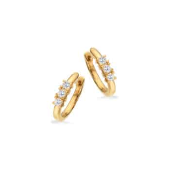 Kleopatra Creol Med Diamanter 14 Karat Guld 1145,20