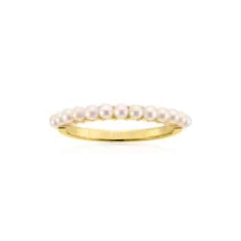 Sif Jakobs Ellera Perla Ring Forgyldt Sølv SJ-R2869-P-YG