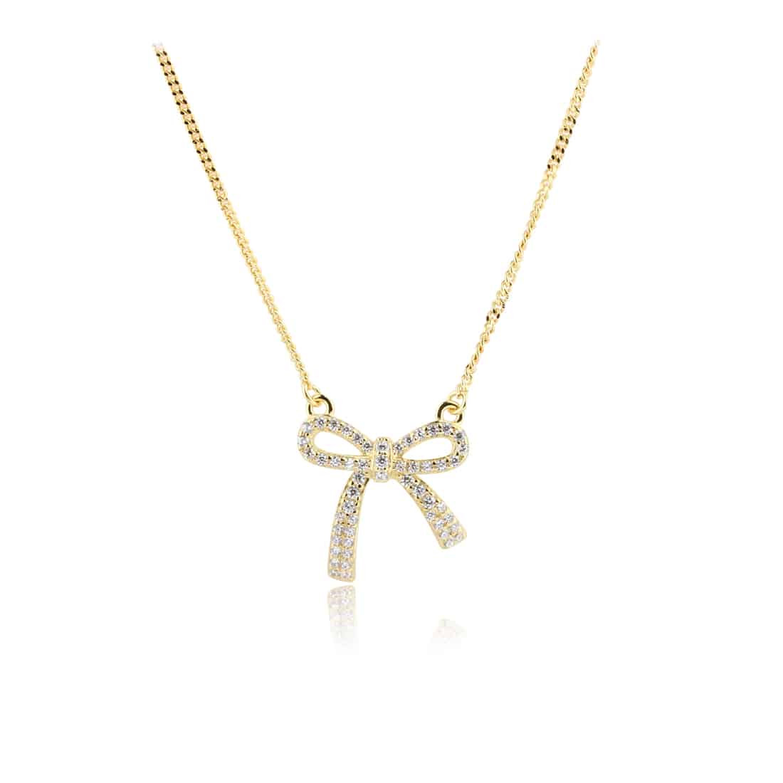Aqua Dulce Elegant Bow Halskæde 5817