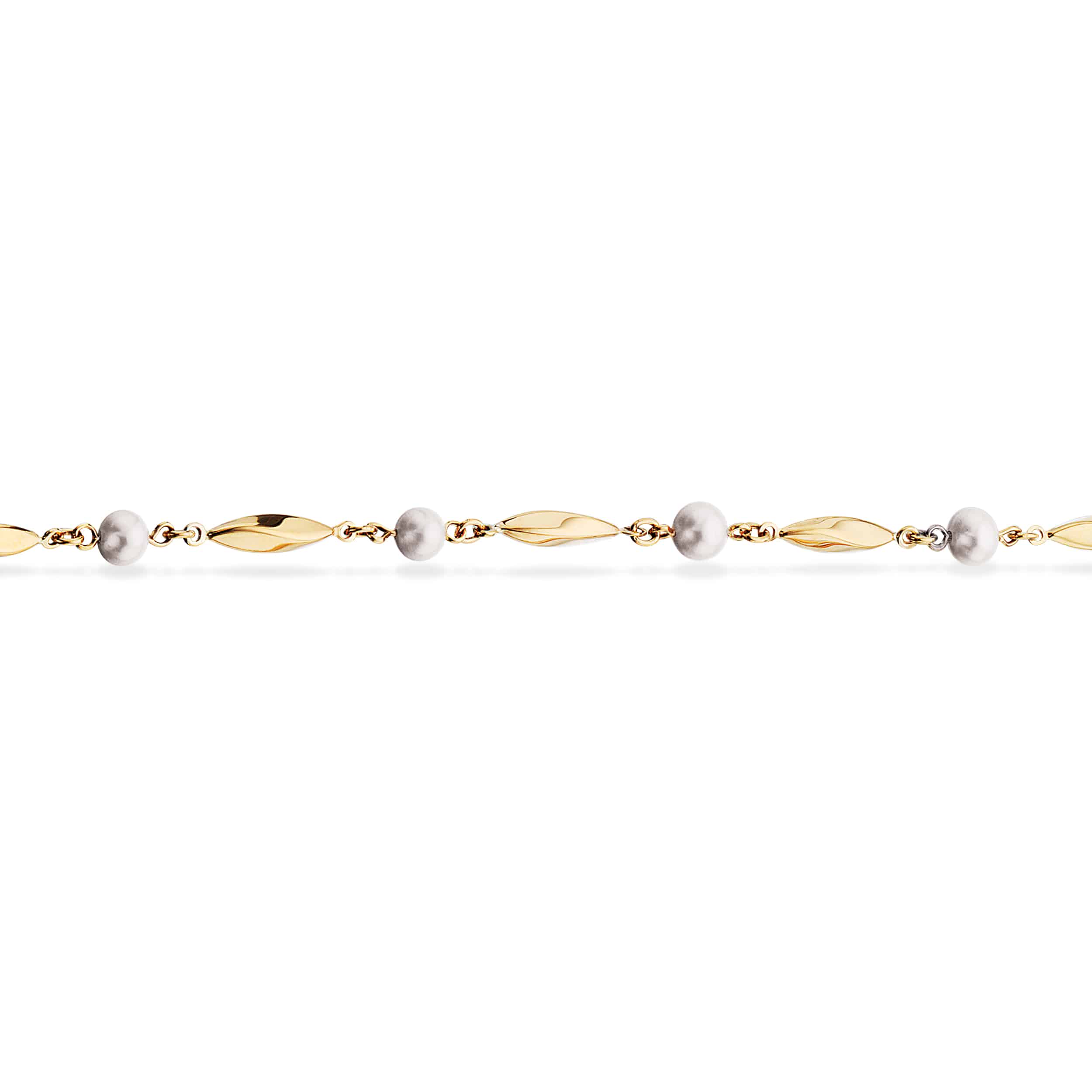 Scrouples Armbånd Med Perler 8 Karat Guld 33143,18