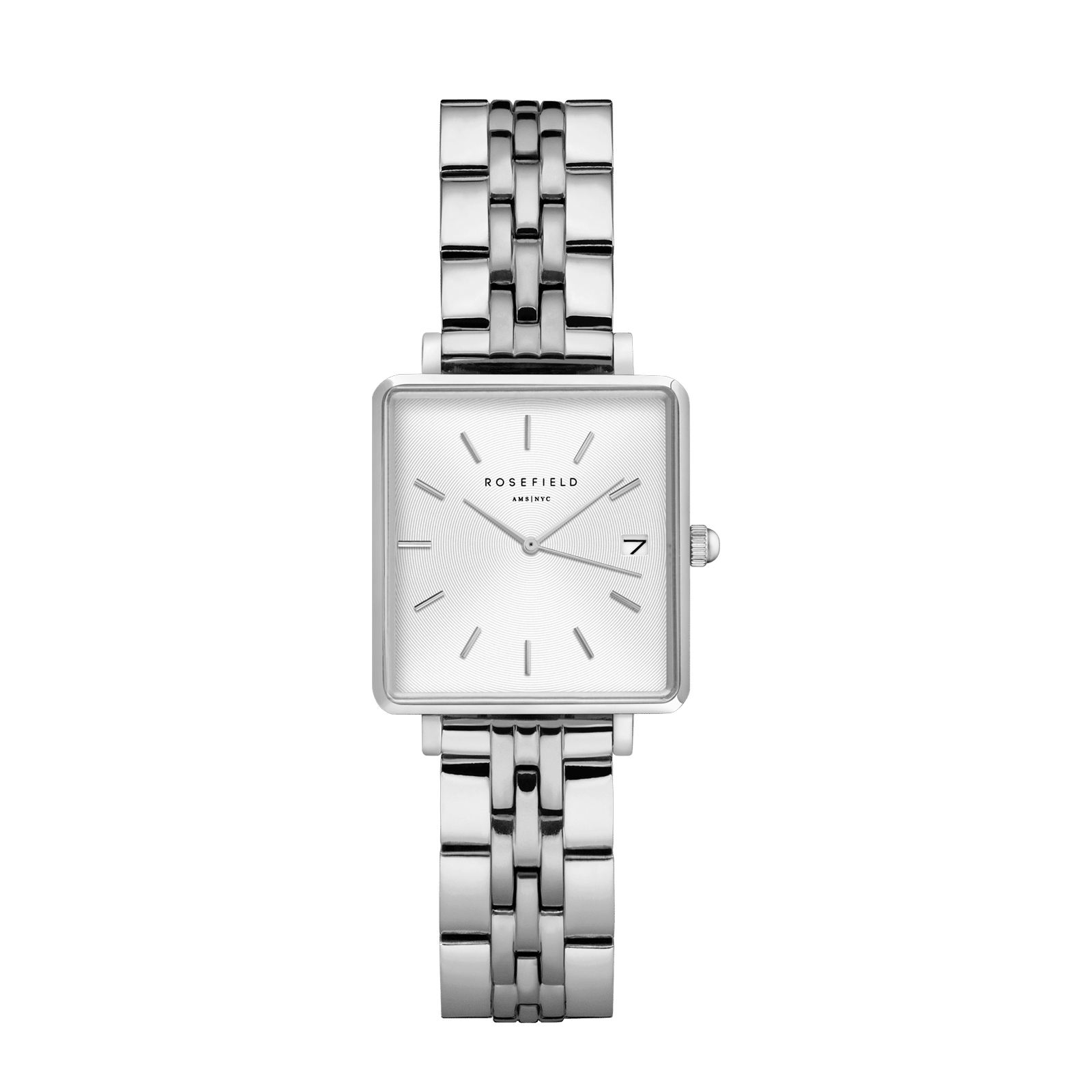 Rosefield The Boxy XS Silver QMWSS-Q020