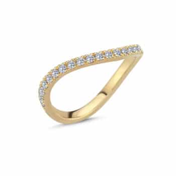 Nuran Valentina Ring 14 Karat Guld Med 0,25ct W/Si A2460 025RG