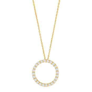 Joanli Nor Obinor Cirkel Halskæde Forgyldt 20452335900