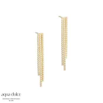 Aqua Dulce Tennis Darling Øreringe Forgyldt 6132