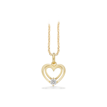 Scrouples Hjerte Halskæde Forgyldt 240722