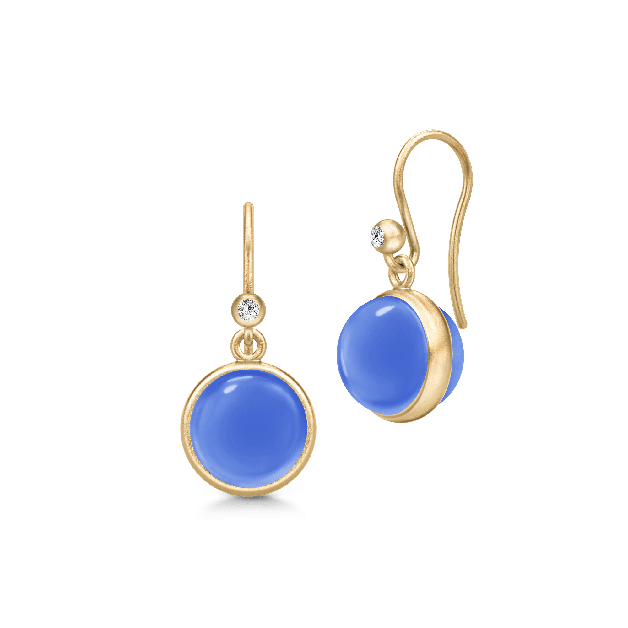 Julie Sandlau Prime Øreringe Royal Blue Forgyldt Sølv HKS181GDROBLCRCZ