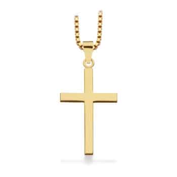 Scrouples Kors Vedhæng Forgyldt Sølv 25x16mm