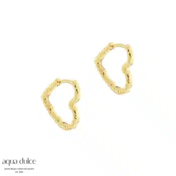 Aqua Dulce Love Me Heart Hoop 5934