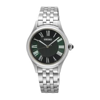 Seiko classic dameur med stållænke og romertal SUR611P1