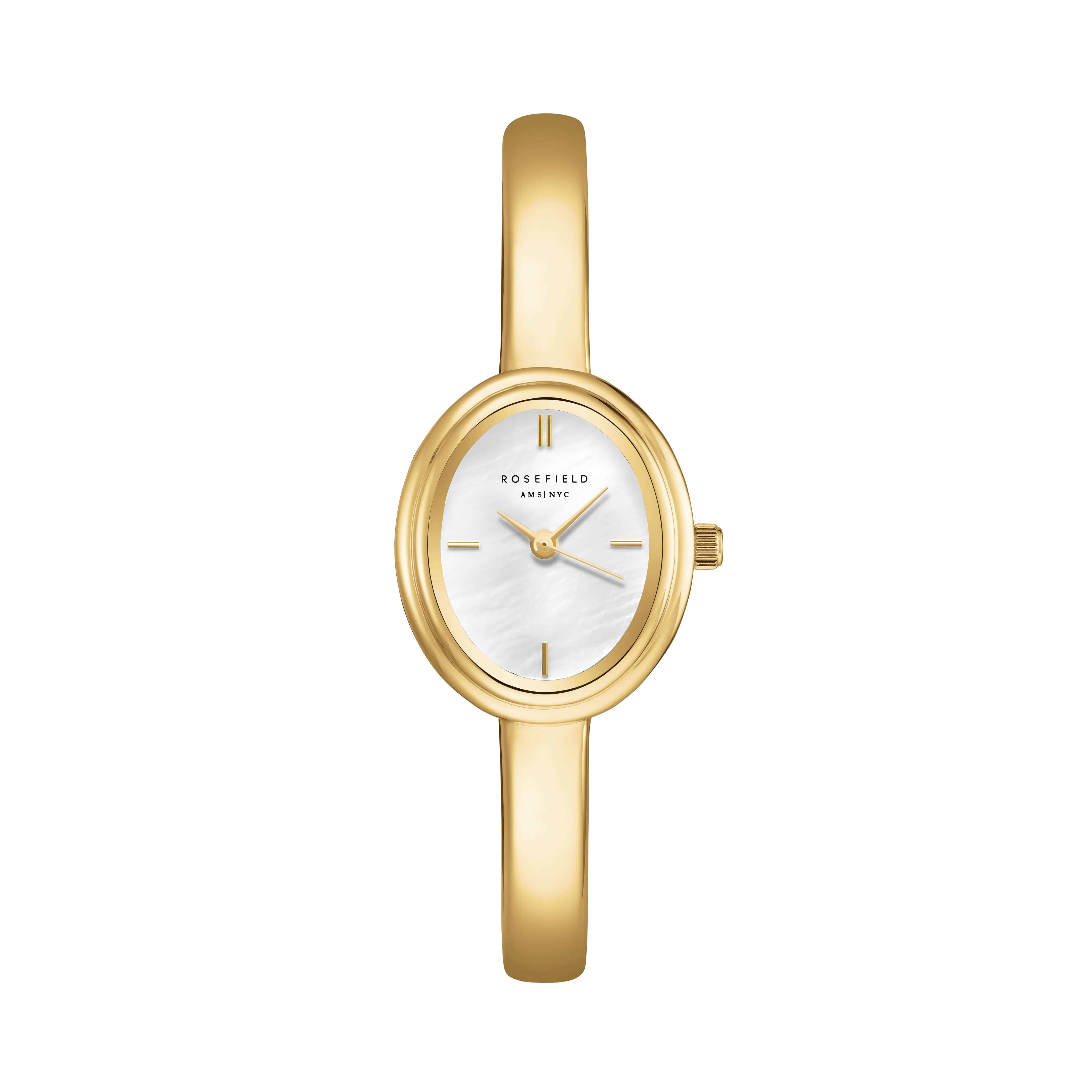 Rosefield Studio Bangle Small STWGSG-ST04 dameur i guldfarvet stål 56 mm