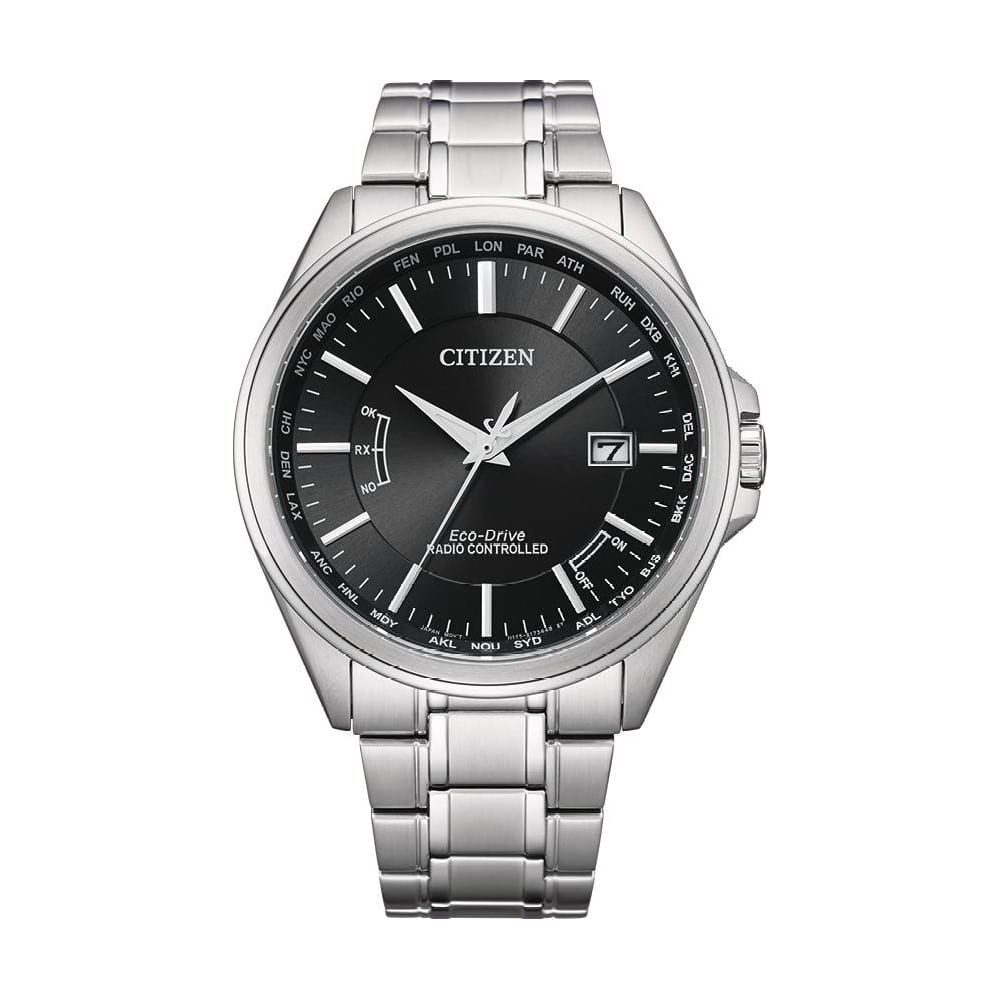 Citizen Radio Controlled CB0250-84E – moderne herreur med Eco-Drive, radiostyret præcision, sort skive, safirglas og 100m vandtæthed.