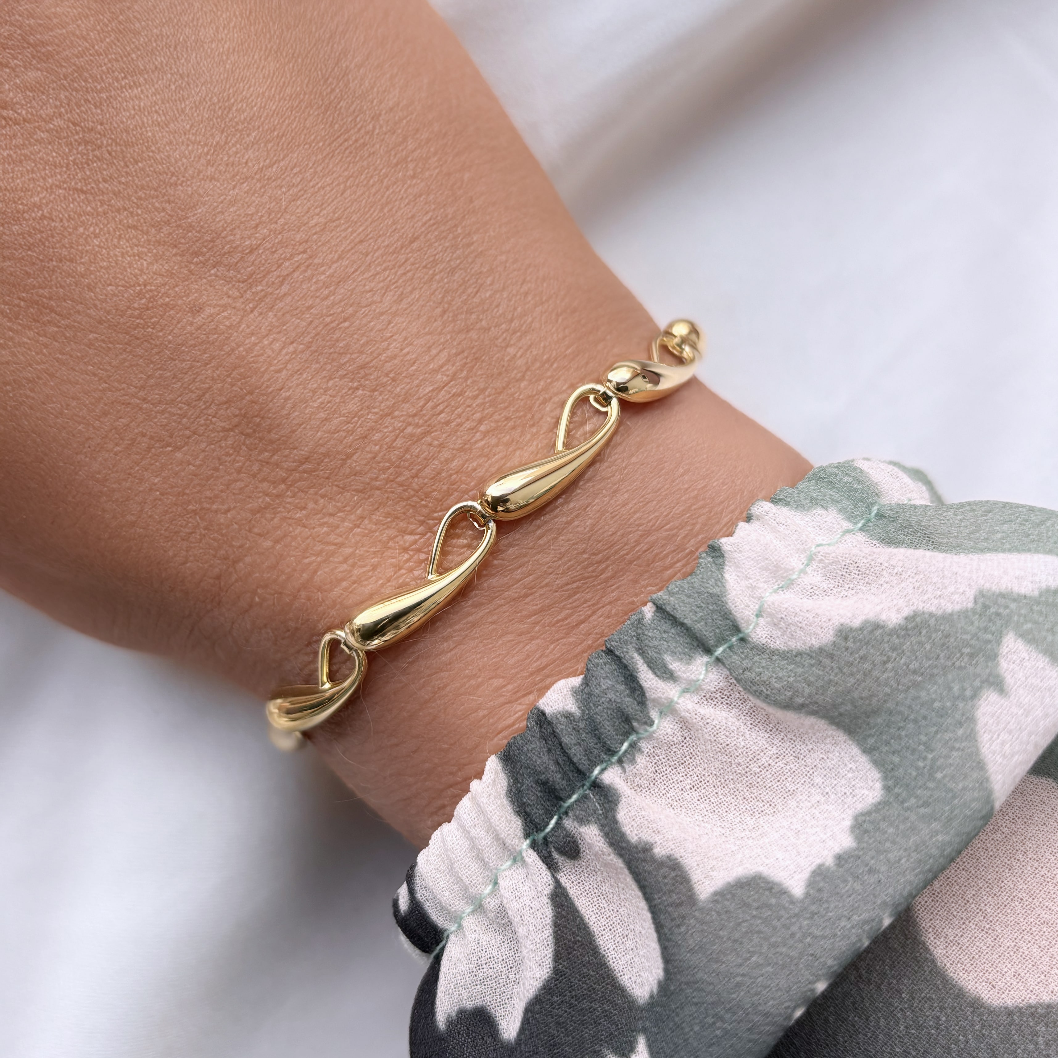 Scrouples Armbånd Forgyldt Sølv - 17+2 Cm - 300242A,M - Billede 2