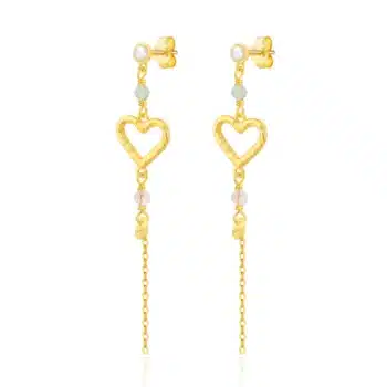 WiOGA Thilde Øreringe Forgyldt Sølv E-10002-GP