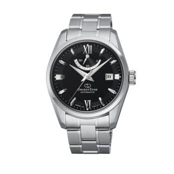 Orient Star Contemporary Automatic RE-AU0004B herreur - 39mm stålurkasse, sort skive, safirglas, 100m vandtæt. Køb hos Guldsmedlange.dk