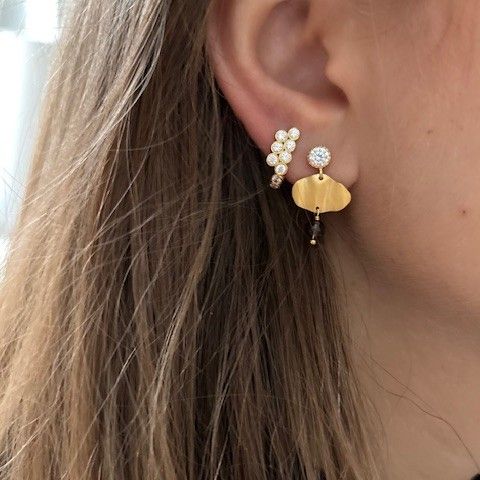 Stine A Coco Single Ørering Forgyldt 1410-02-S - Perfekt style til at mixe med andre øreringe for dit helt eget look. Find dem på Guldsmedlange.dk