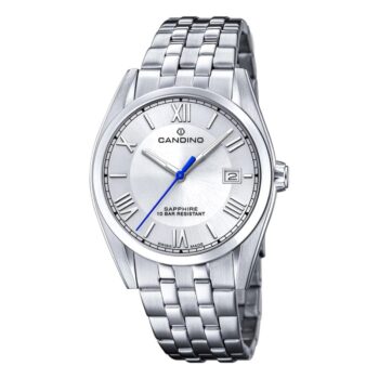 Candino Classic herreur med stållænke grå skive og safirglas C4701/A