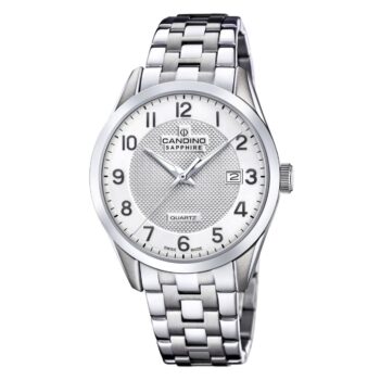 Candino Classic herreur med stållænke sølvfarvet skive og safirglas C4709/A