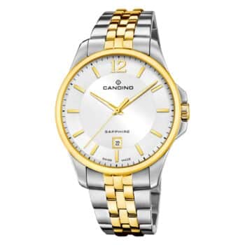 Candino Classic herreur med stållænke grå skive og safirglas C4763/1 - Et stilrent Swiss Made ur med safirglas – perfekt til både hverdag og arbejde.