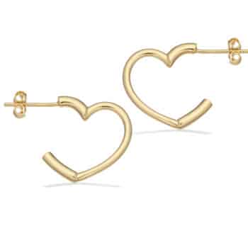 Scrouples Hjerte øreringe forgyldt 164532