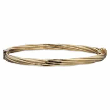 Scrouples Armring snoet forgyldt sølv 4,5mm bred 695832 - Armringen kan bruges til både hverdag og fest og bæres alene eller sammen med andre armbånd.