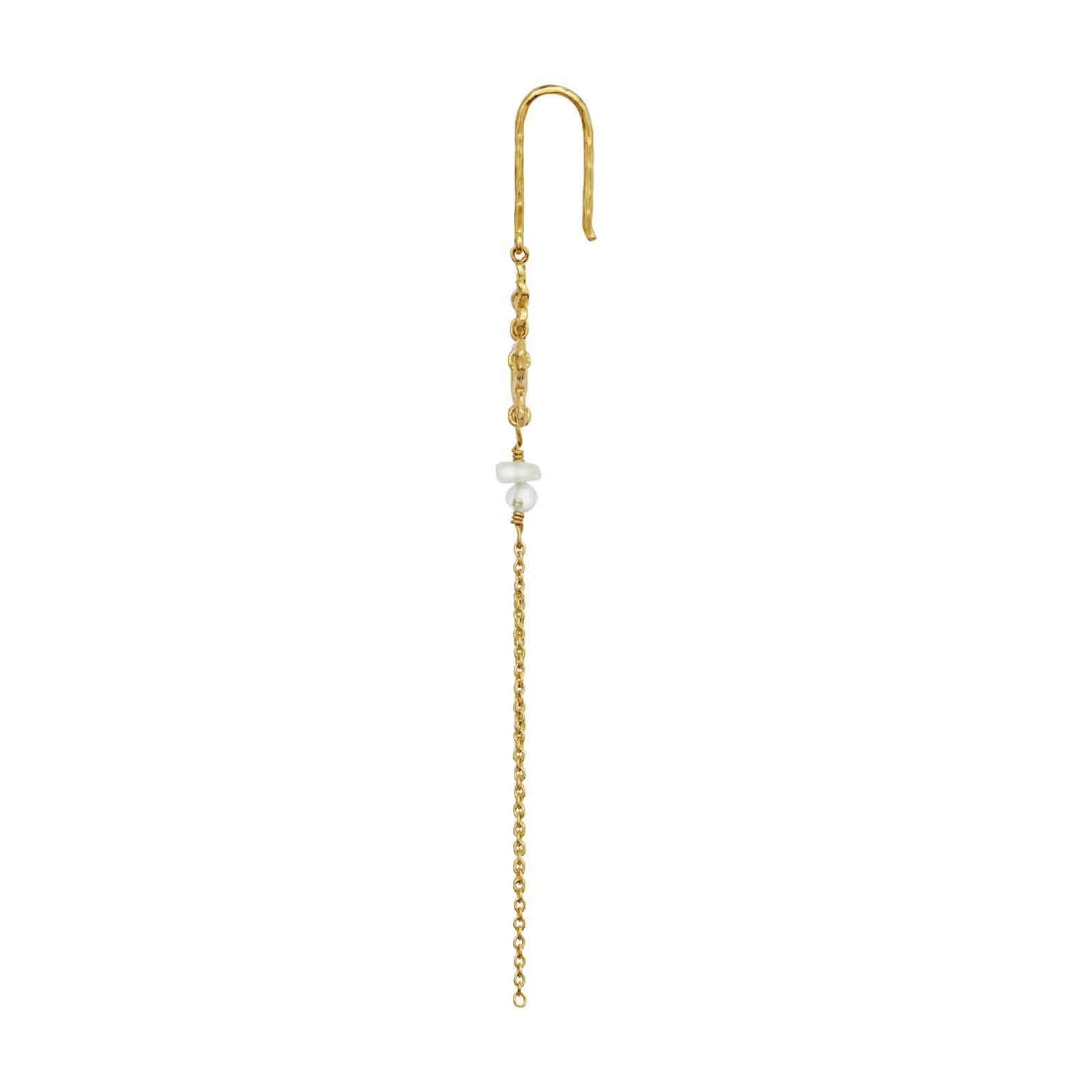 Maanesten Livia single ørering forgyldt 10120A
