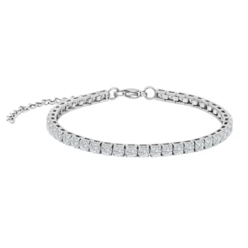 Son of Noa tennisarmbånd stål 17+5cm 80890382700