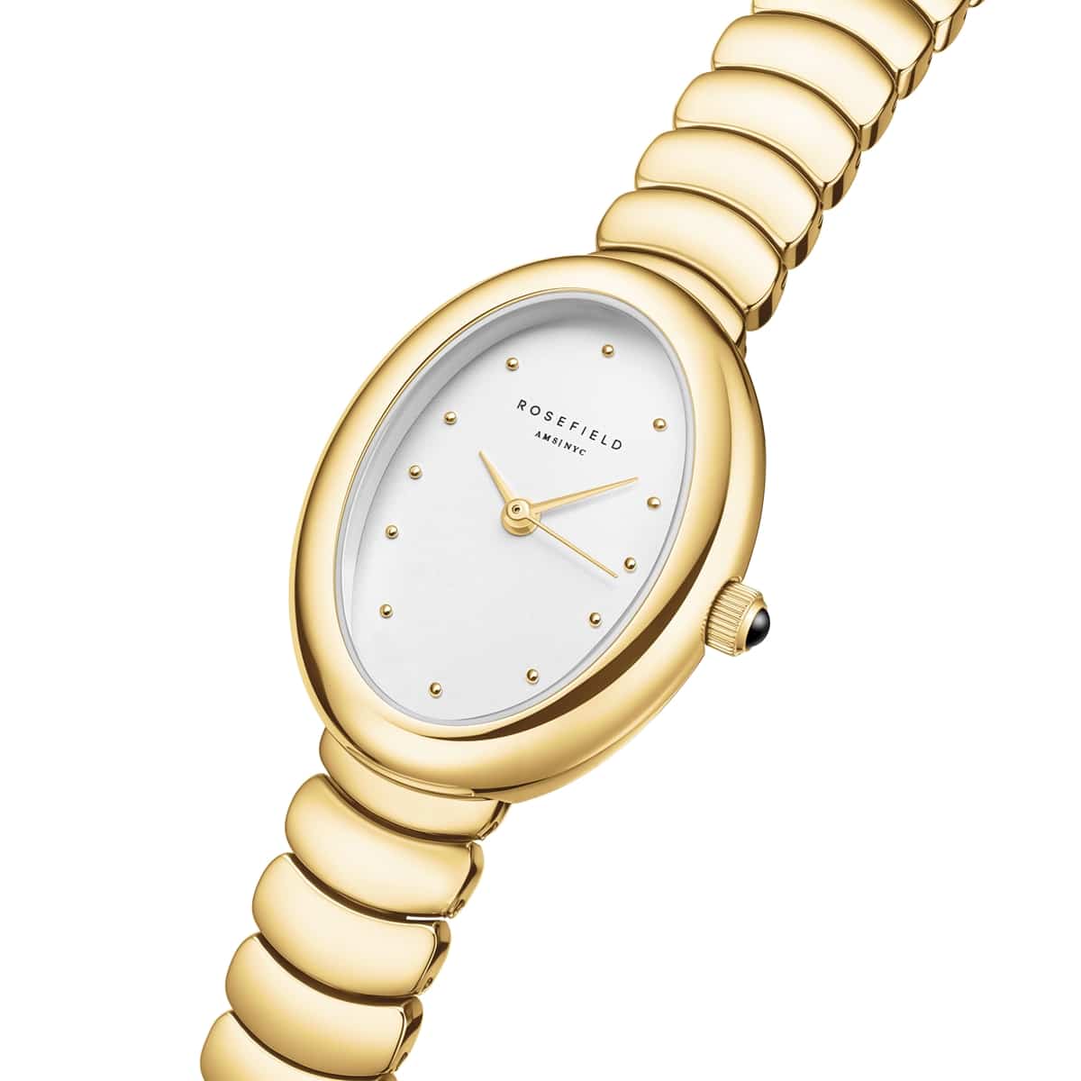 Rosefield Ovale dameur guldfarvet stål 28 x 29 mm OVWGSG-OV19 - Billede 3