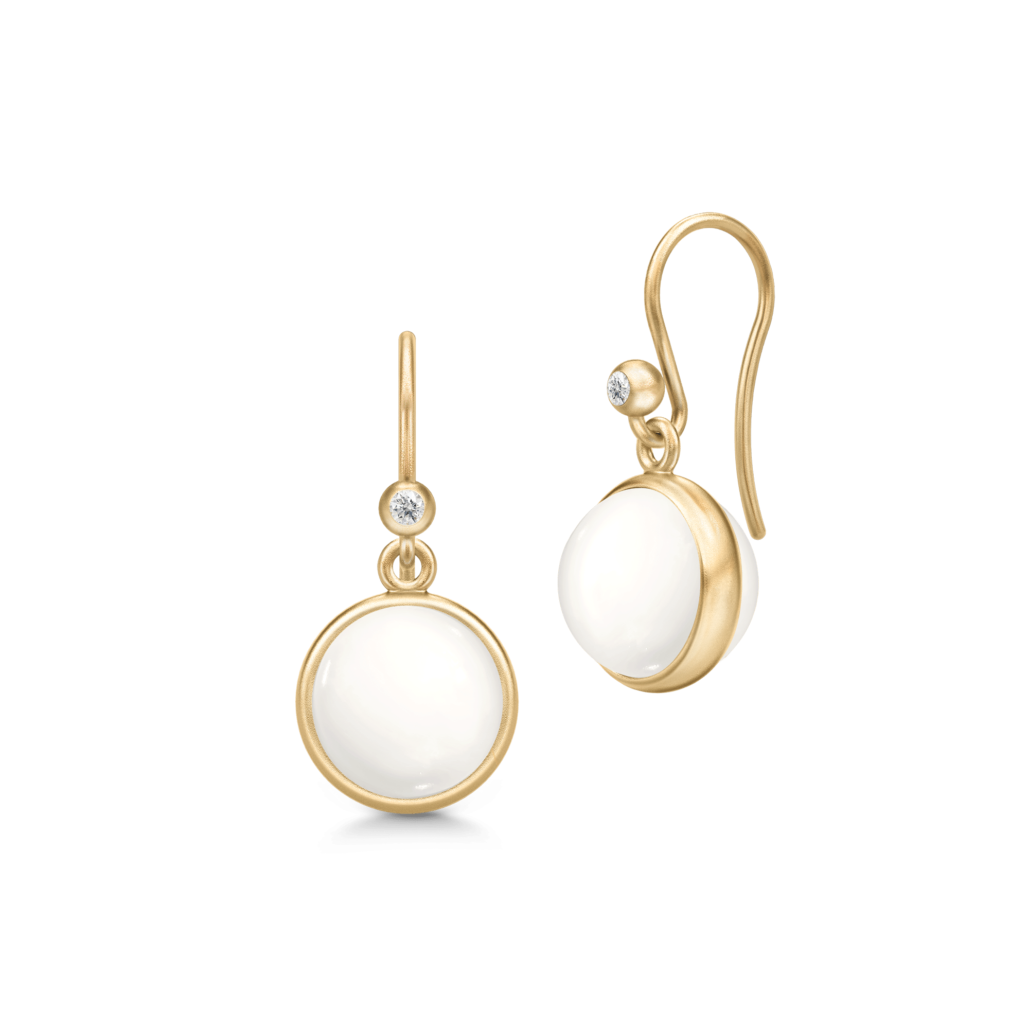 Julie Sandlau Prime Ivory Crystal øreringe forgyldt sølv HKS181GDIVCRCZ