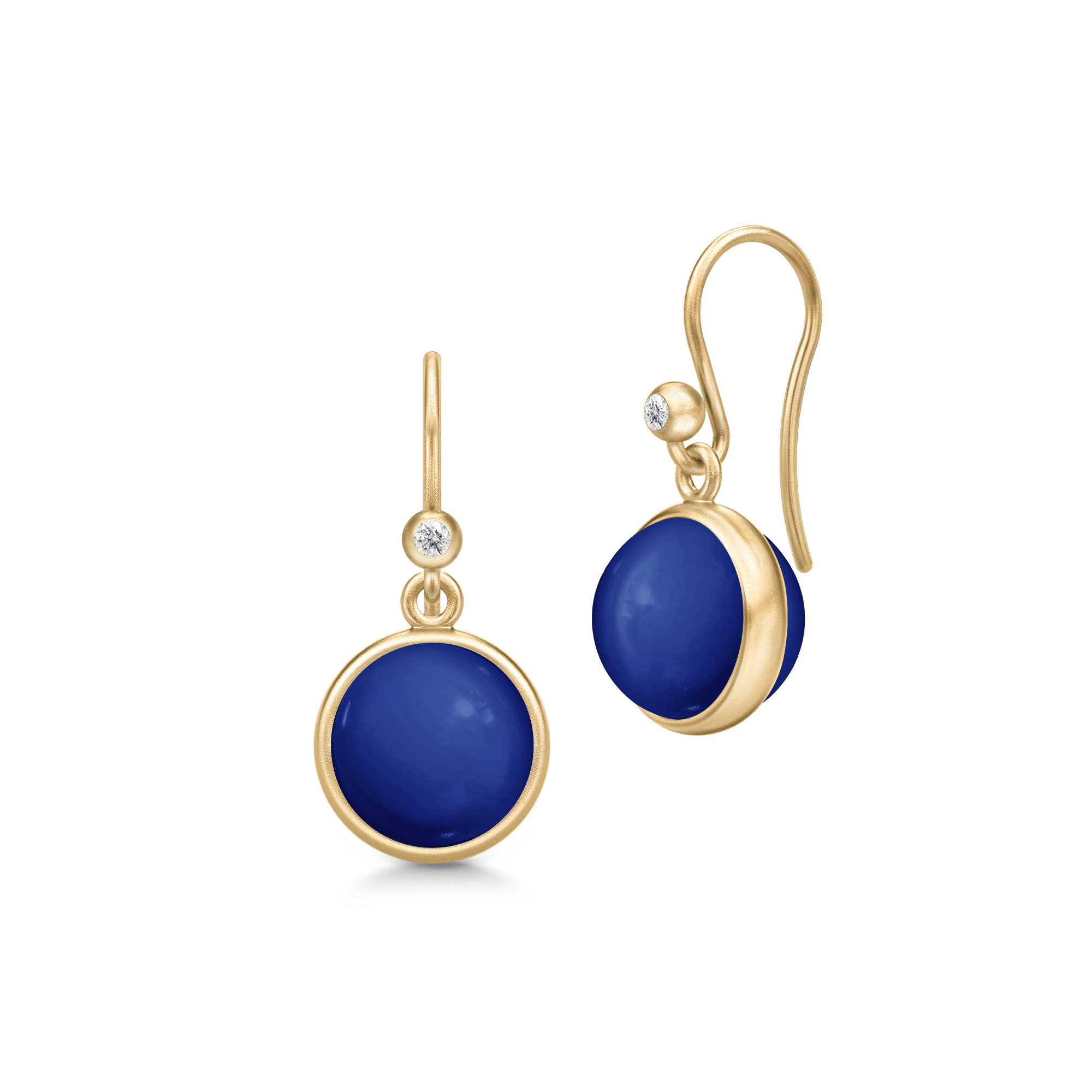 Julie Sandlau Prime øreringe Lapis Crystal Forgyldt Sølv HKS181GDLACRCZ