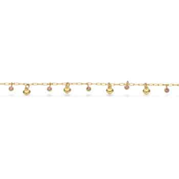 Scrouples Molly ankelkæde guldfarvet stål 23 + 3 cm ST80001,M