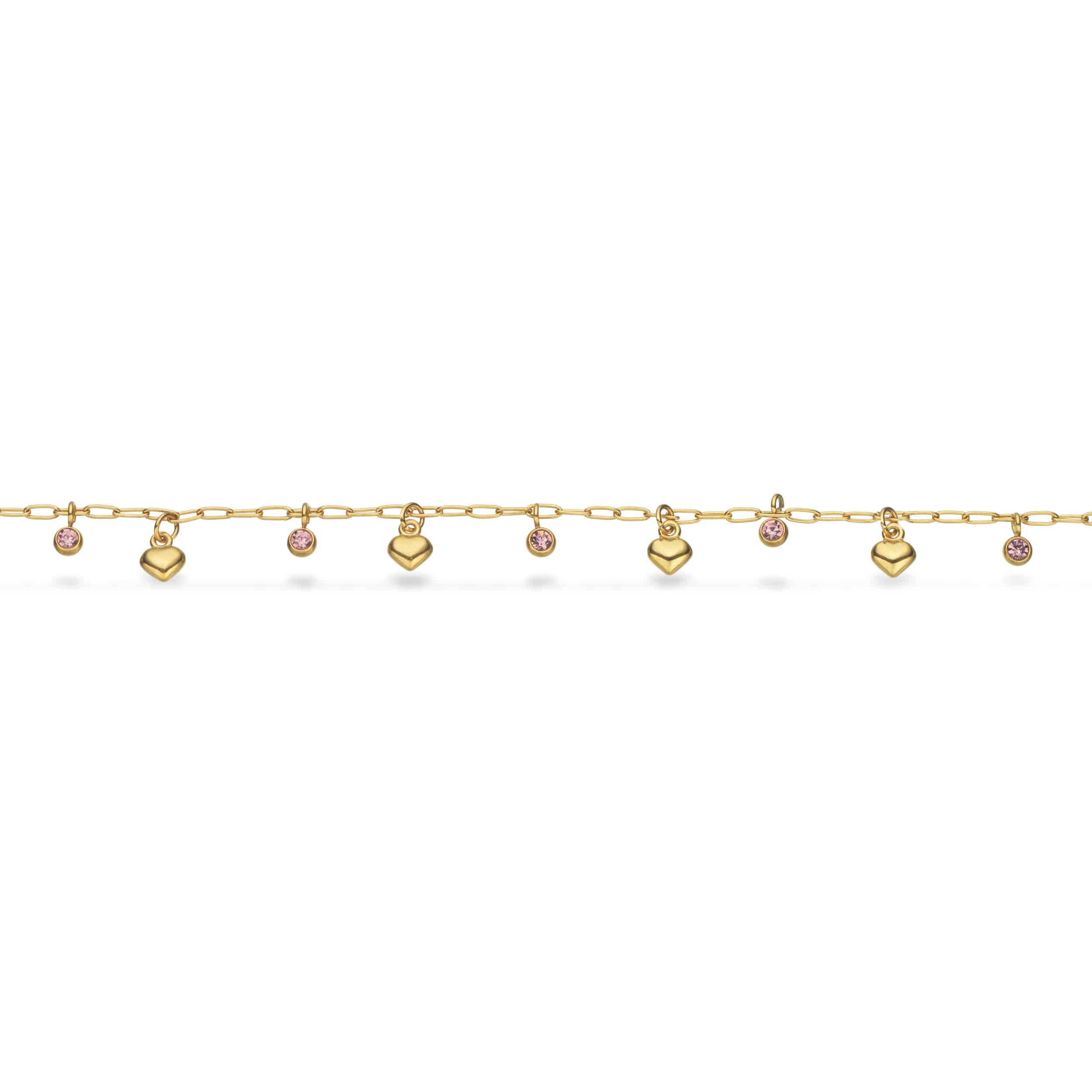 Scrouples Molly ankelkæde guldfarvet stål 23 + 3 cm ST80001,M