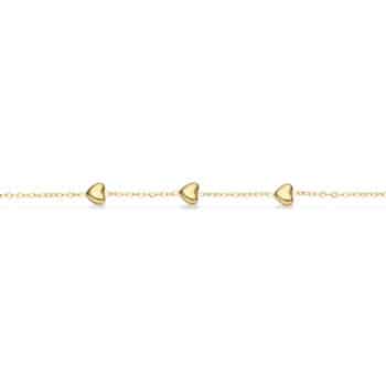 Scrouples Molly ankelkæde guldfarvet stål 23 + 3 cm ST80003,M